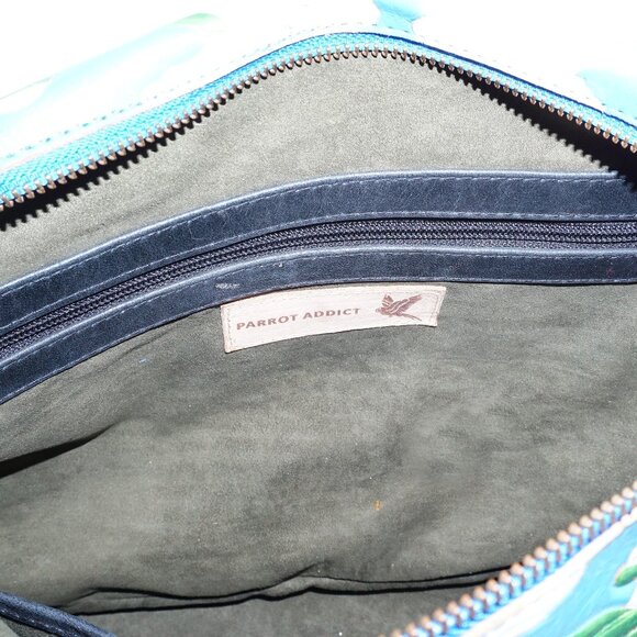Handmade Amazon Parrot Leather Tote Bag - Picture 8 of 11